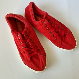 Rocket Dog Red Canvas Lace Up Sneakers Women’s Size 8.5 Casual Shoes